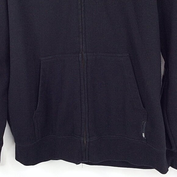 Van's Off the Wall Men's Full Zip Hoodie Sweatshirt Size Medium Black Checkered - Picture 4 of 7